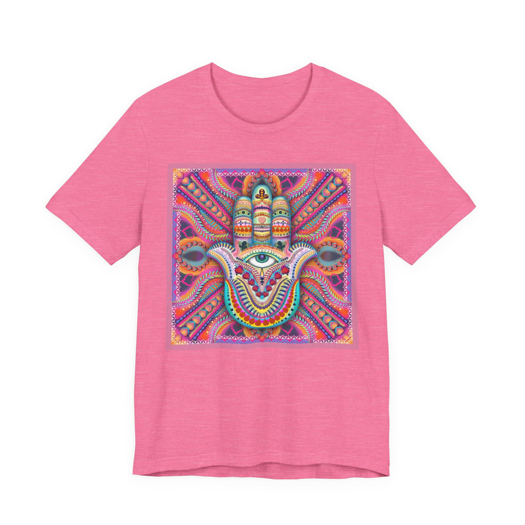 Hamsa Protection T-Shirt — Hand-Drawn Leah Quinn Spiritual Tee