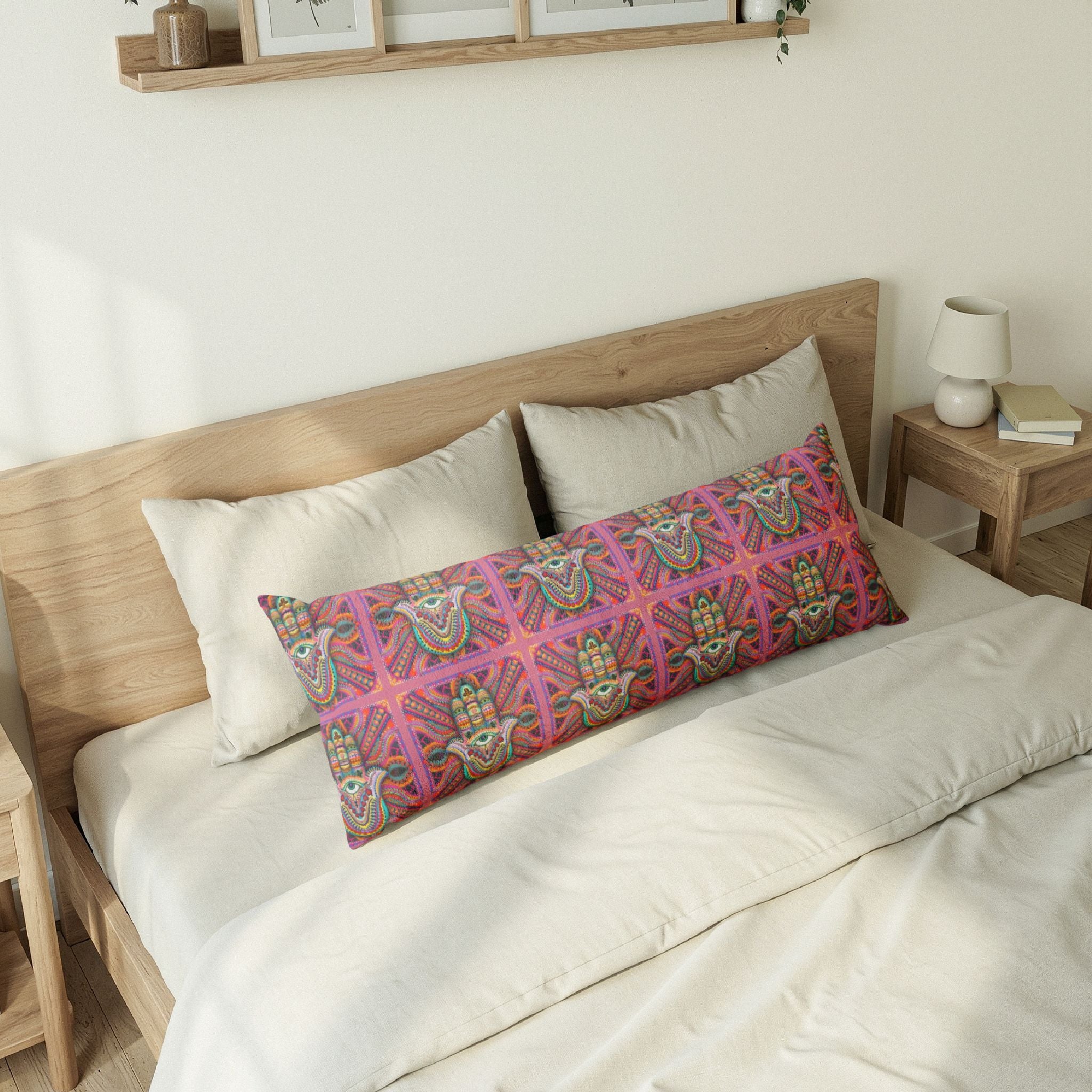 'Hamsa Number 3' Body Pillow — Support Cushion