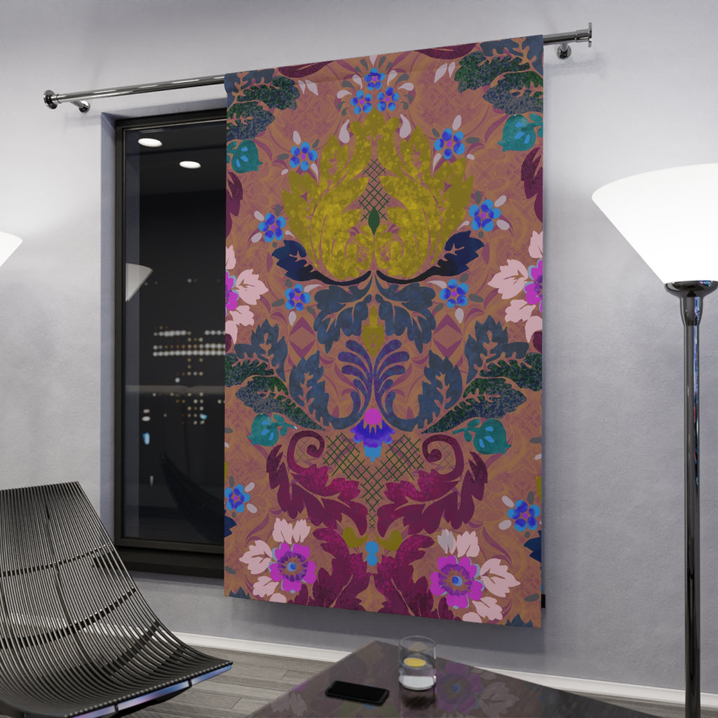 Victorian Farmhouse in Jewels Floral Blackout Curtain — Single 50x84" Panel