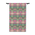 Boho Art Deco Floral Blackout Curtain — Antique Pink & Sage (50×84", Single Panel)