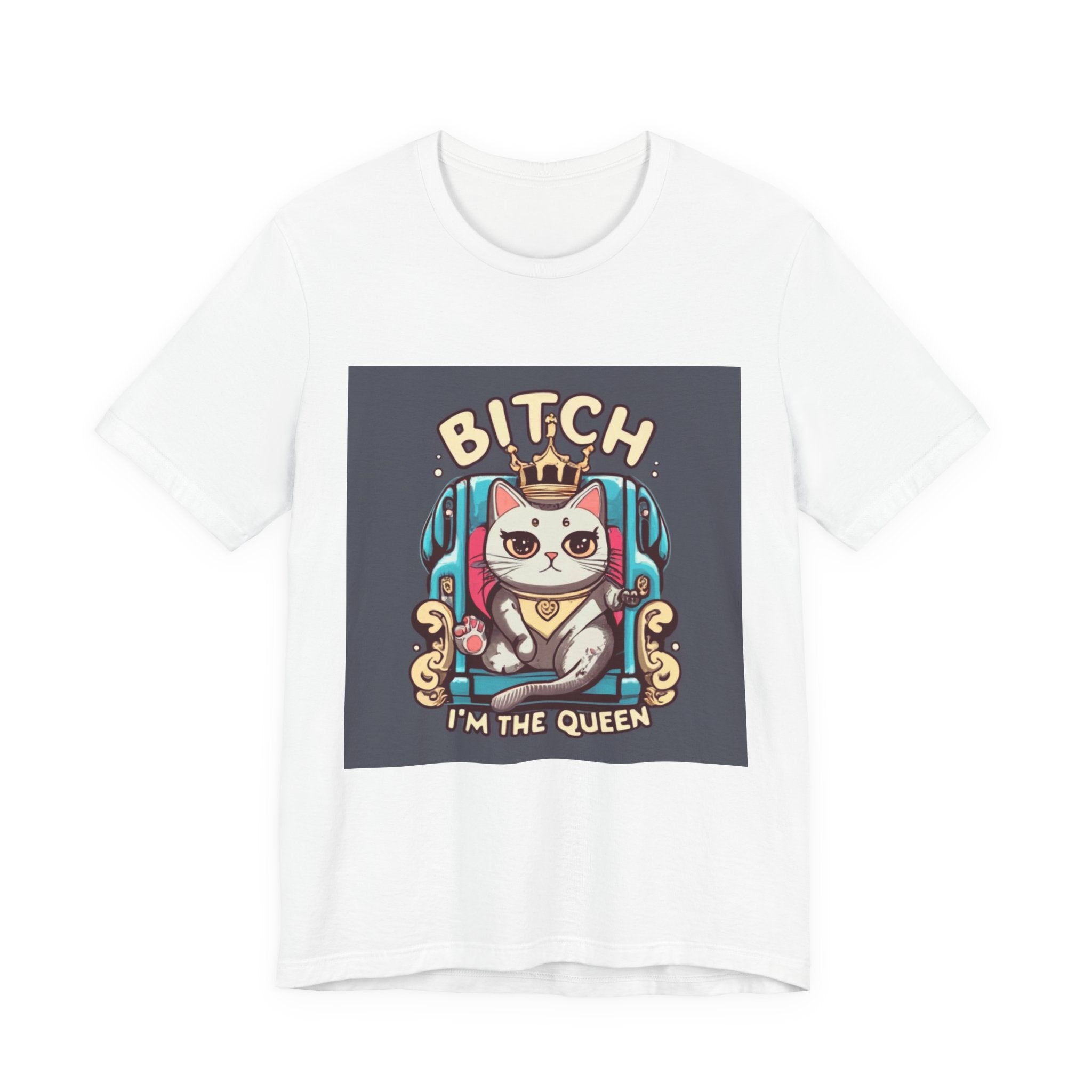 Pug Queen Tee — "Bitch, I'm the Queen" Funny Pug Dog Illustration