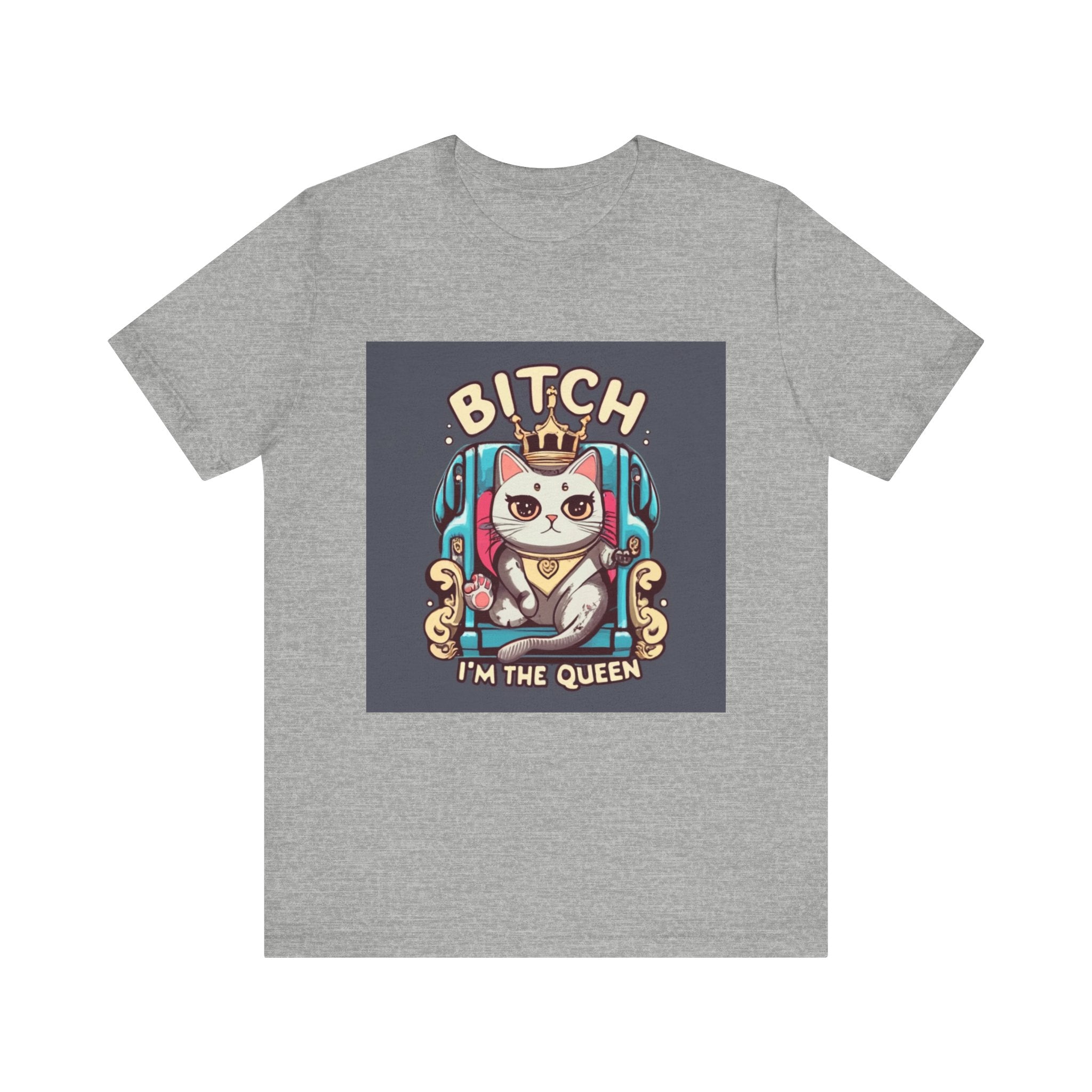 Pug Queen Tee — "Bitch, I'm the Queen" Funny Pug Dog Illustration