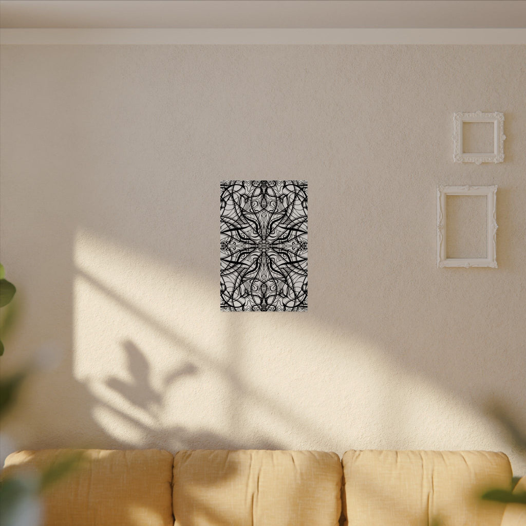 Large Wall Art to Coloring Posters - Large Symmetrical Illustration #119 - Art to Color – Premium Watercolor Coloring Poster (285gsm Cold Press Paper) 16x24, 24x36 & Huge 36"x54" inches
