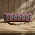 Bohemian Floral 'Sabrina' Body Pillow — Pink & Teal Kaleidoscope Support Cushion
