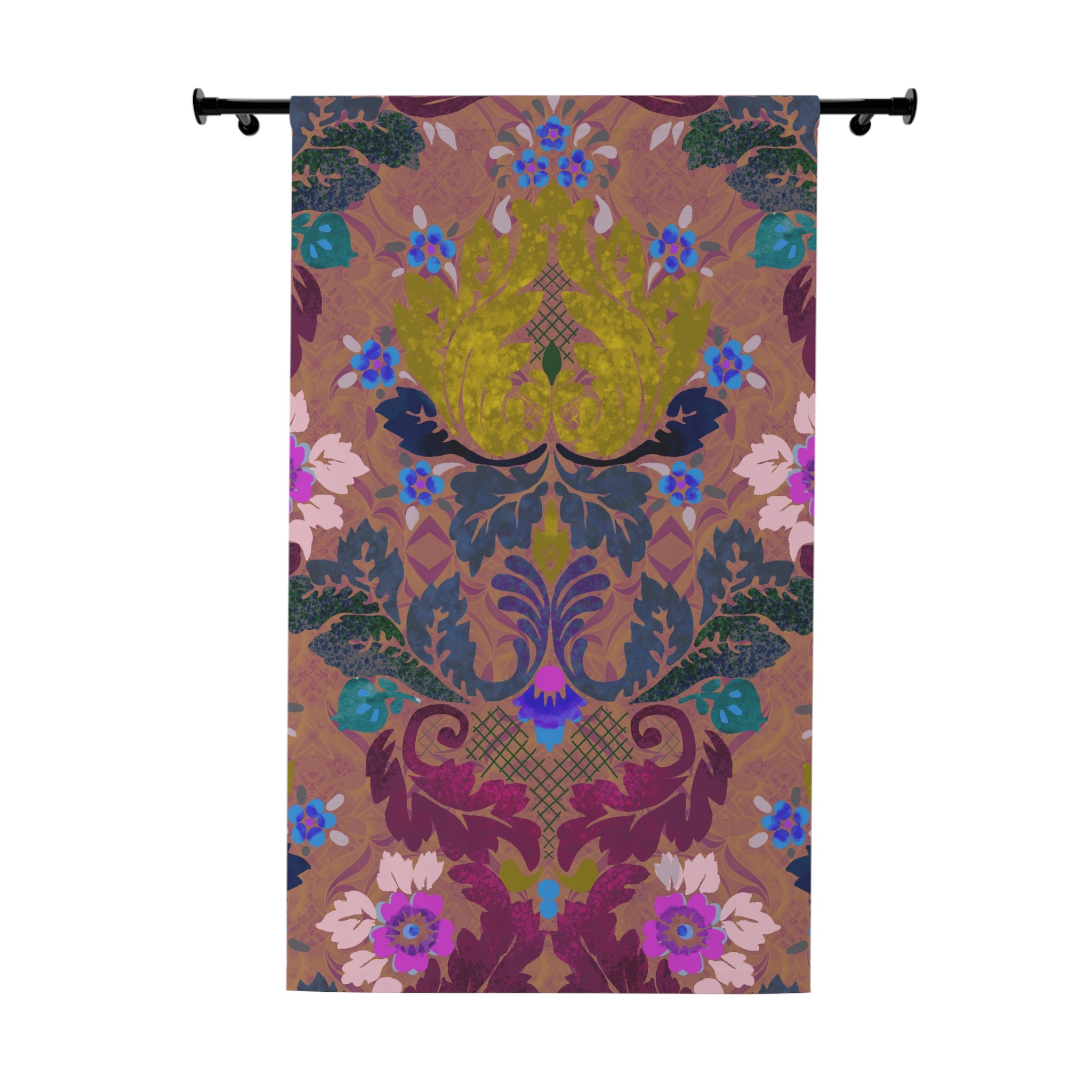 Victorian Farmhouse in Jewels Floral Blackout Curtain — Single 50x84" Panel