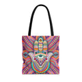Hamsa Eye Tote Bag — Psychedelic Boho All-Over Print