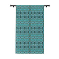 Boho Paisley Blackout Curtain — Turquoise, Antique Pink & Sage (50×84", Single Panel)