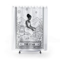 The Star Tarot Card Shower Curtain — Boho Spiritual Color-Your-Own Shower Curtain