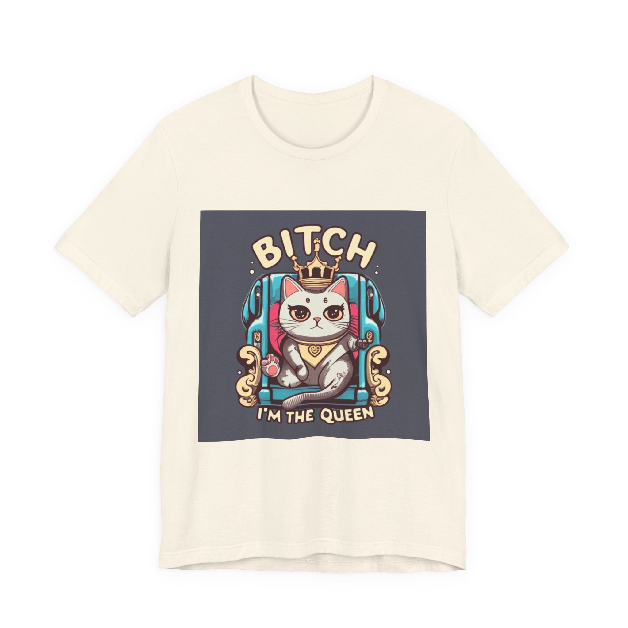 Pug Queen Tee — "Bitch, I'm the Queen" Funny Pug Dog Illustration