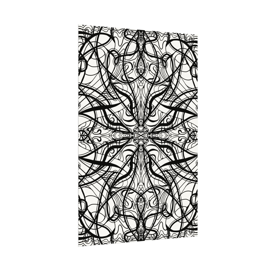 Large Wall Art to Coloring Posters - Large Symmetrical Illustration #119 - Art to Color – Premium Watercolor Coloring Poster (285gsm Cold Press Paper) 16x24, 24x36 & Huge 36"x54" inches