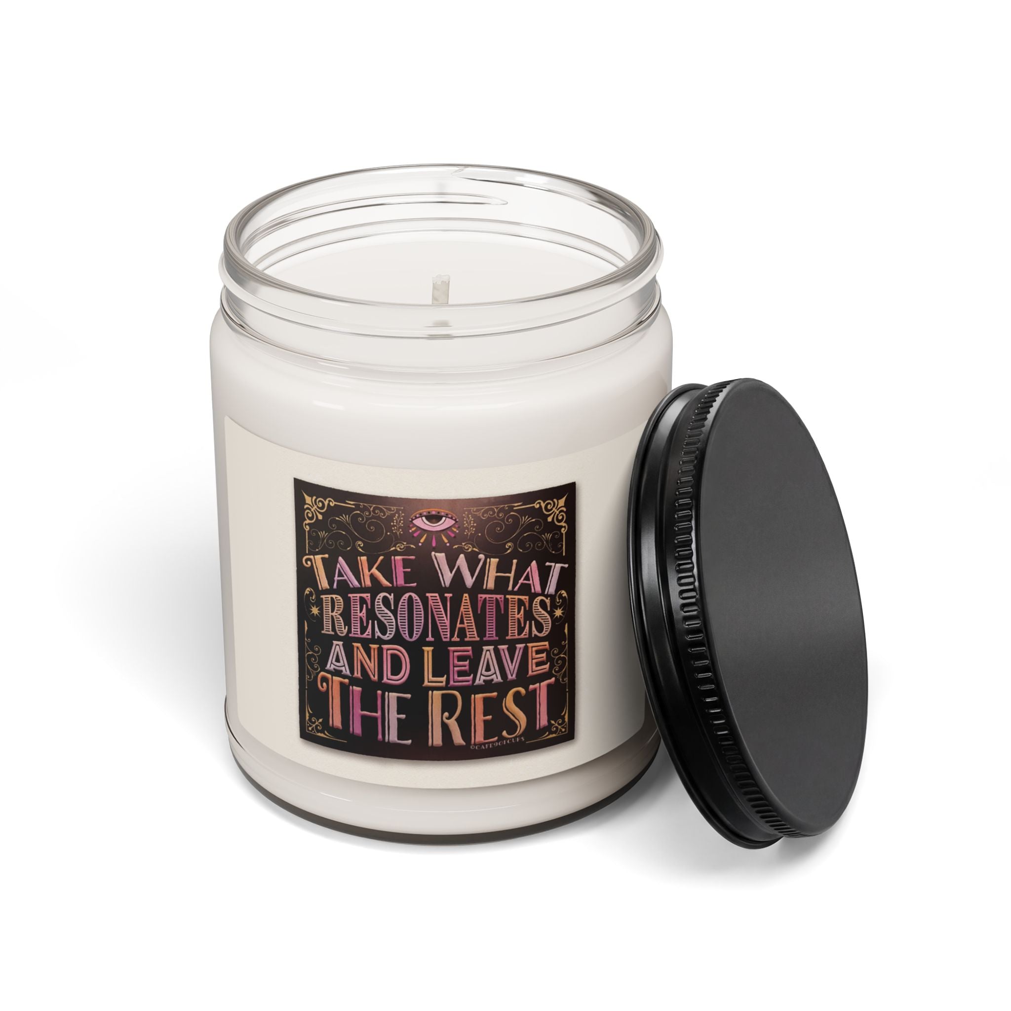 Take What Resonates and Leave The Rest, Tarot, Life Quote, LOA - Scented Soy Candles, 9oz to Sooth Your Heart and Soul